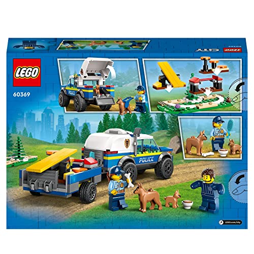 LEGO City Mobiles Polizeihunde-Trainingsset 60369 – SUV-Spielzeug mit Anhänger und Welpenfiguren für Kinder ab 5 Jahren 10