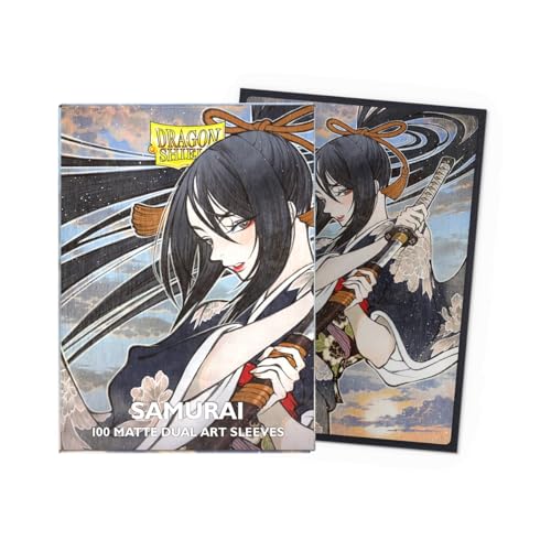 Dragon Shield Sleeves - Standard Matte Dual Art Samurai 100ct – Premium TCG Protection for Collectors