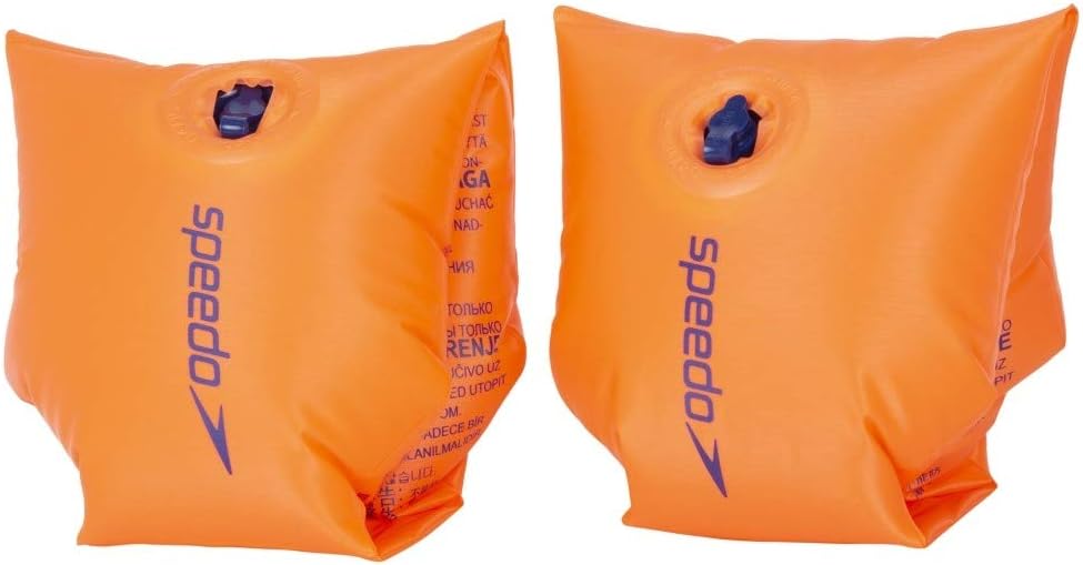 Speedo Unisex Junior Inflatable Armbands - PVC Swim Aid for Kids 0-12 Years