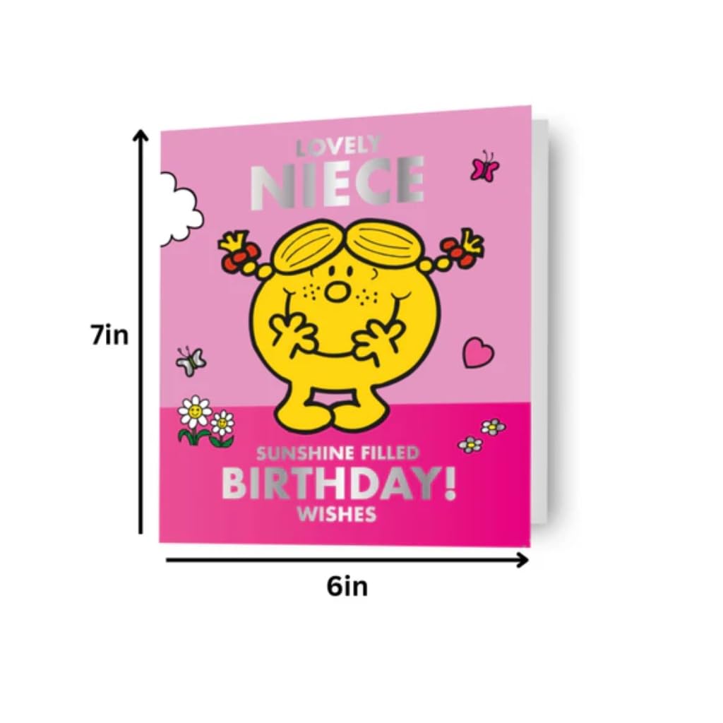 Danilo Promotions LTD Mr Men & Little Miss 'Lovely Niece' Birthday Card | 178mm x 128mm