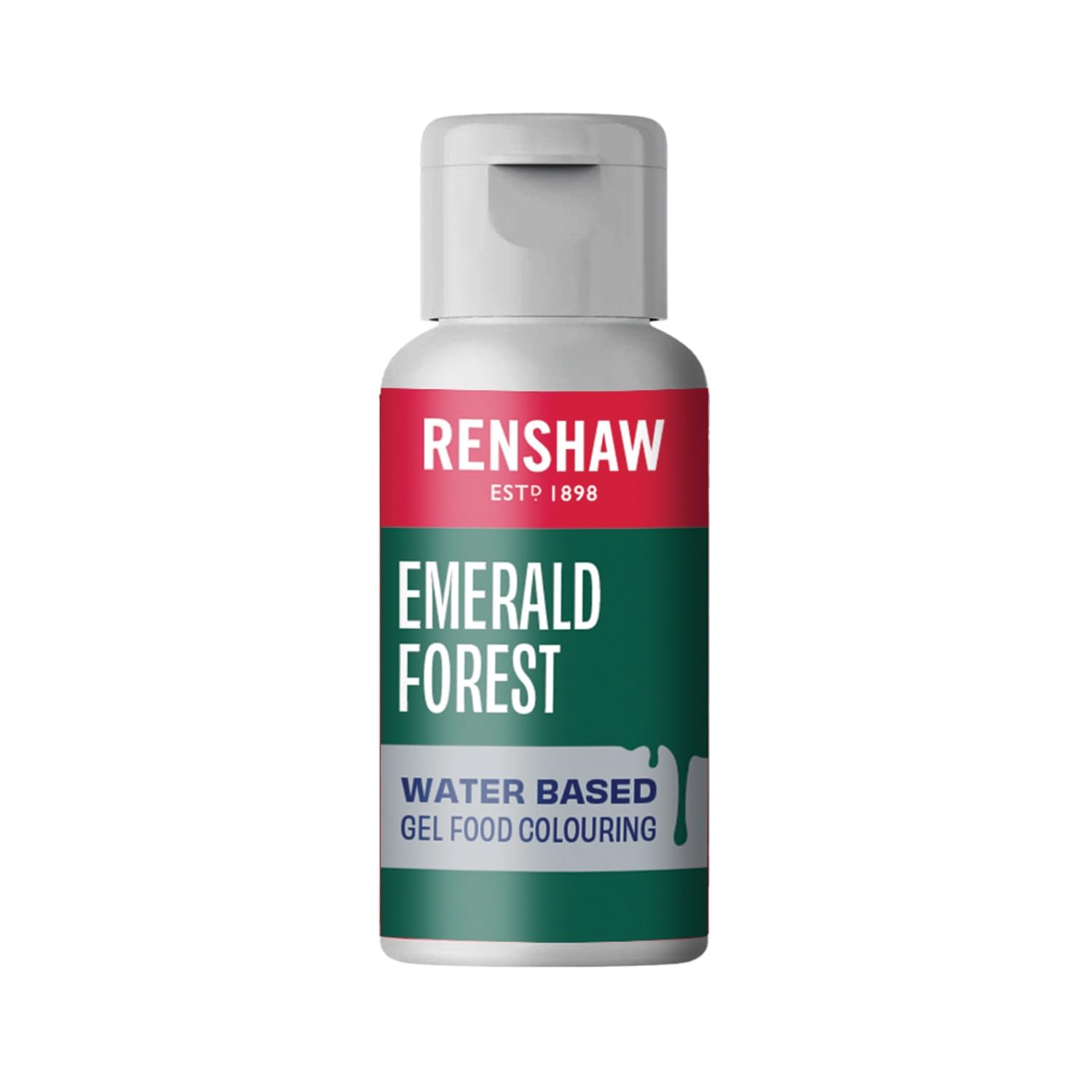 Renshaw Water Based Gel Food Colouring - Emerald Green Forest | 20g Gel Formula