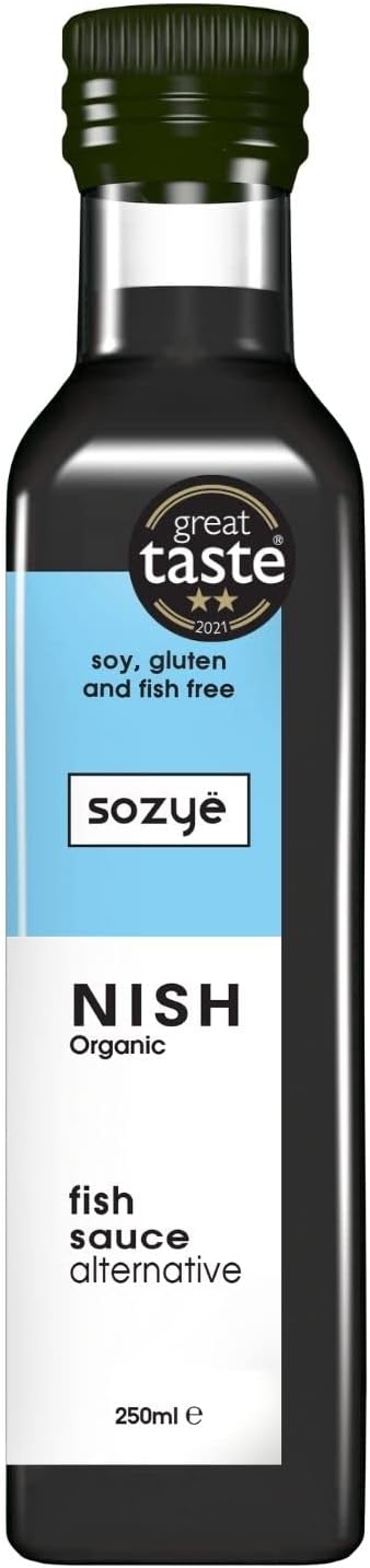 NISH Sauce – Organic Vegan Fish Sauce Substitute, Gluten Free, Soy Free, Made in UK