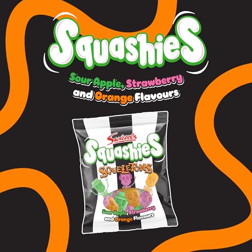 Swizzels Squashies Squeletons 120 g – Halloween-Kaubonbons, Süßigkeiten für „Süßes oder Saures“ 7