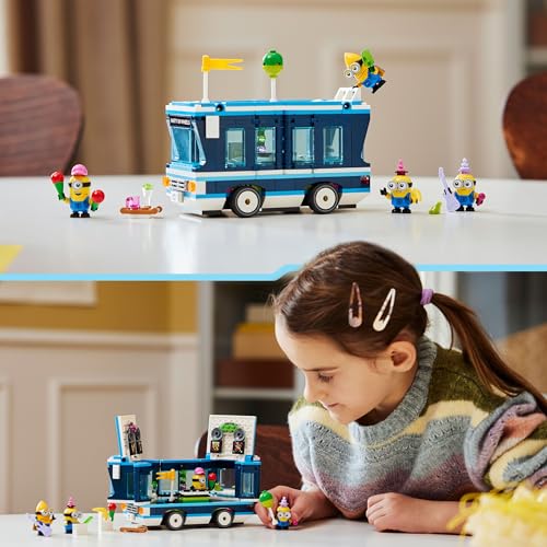 LEGO Despicable Me Minions’ Music Party Bus - Buildable Vehicle Playset for Ages 7+ 12