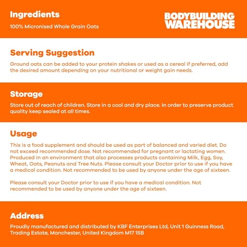 Bodybuilding Warehouse Pure Ultrafine Ground Oats - 100% British Vegan Oats 3
