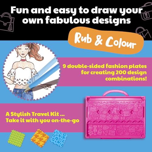 4M My Design Portfolio Fashion Studio Playset - Create 200+ Fashion Styles, Ages 5+ 9