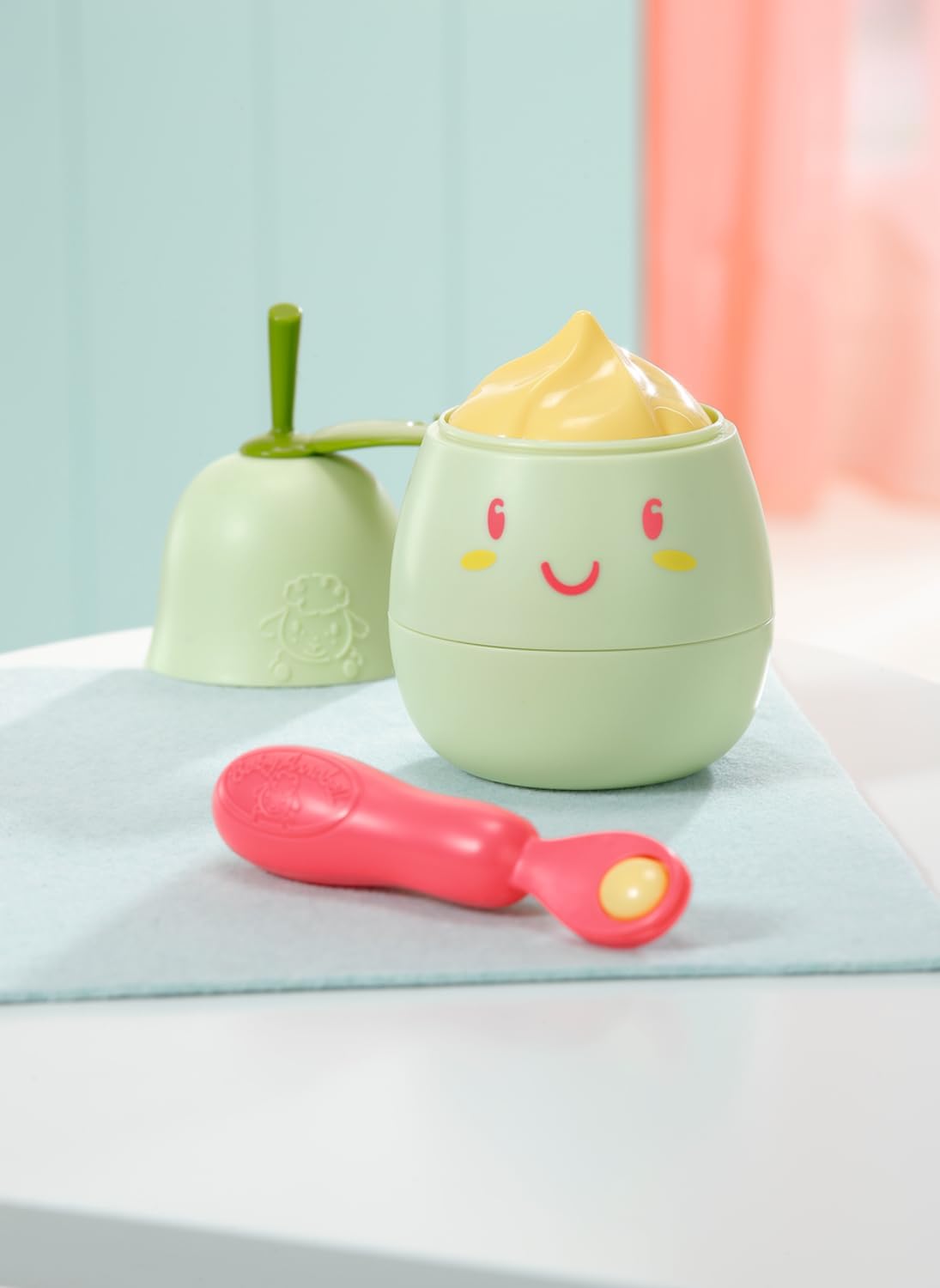 Baby Annabell Lunch Time Feeding Set 707494 - Pear-Shaped Lunch Box with Sound Effects for 3+ Years 3