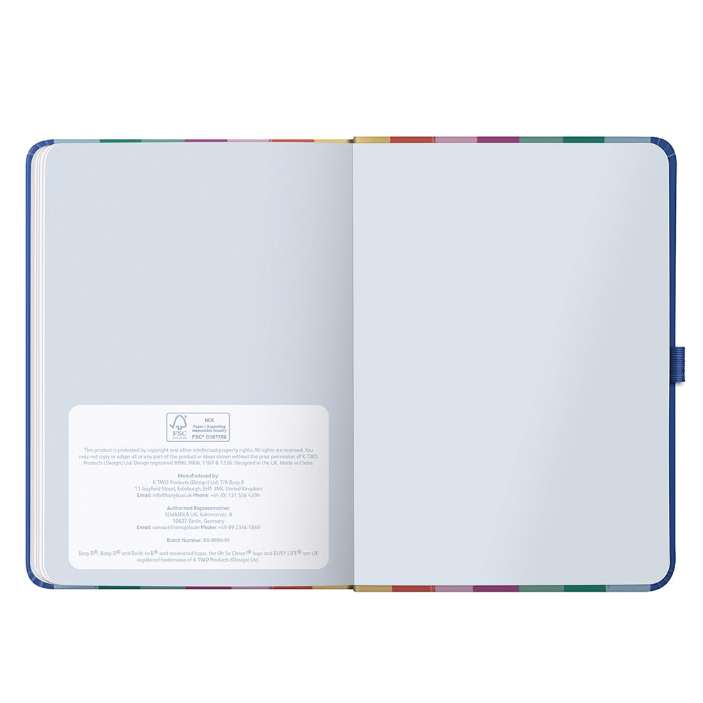 Busy B Diary - A5 Mid-Year Academic Weekly Planner | Aug 2026 - Aug 2027 | Stripe
