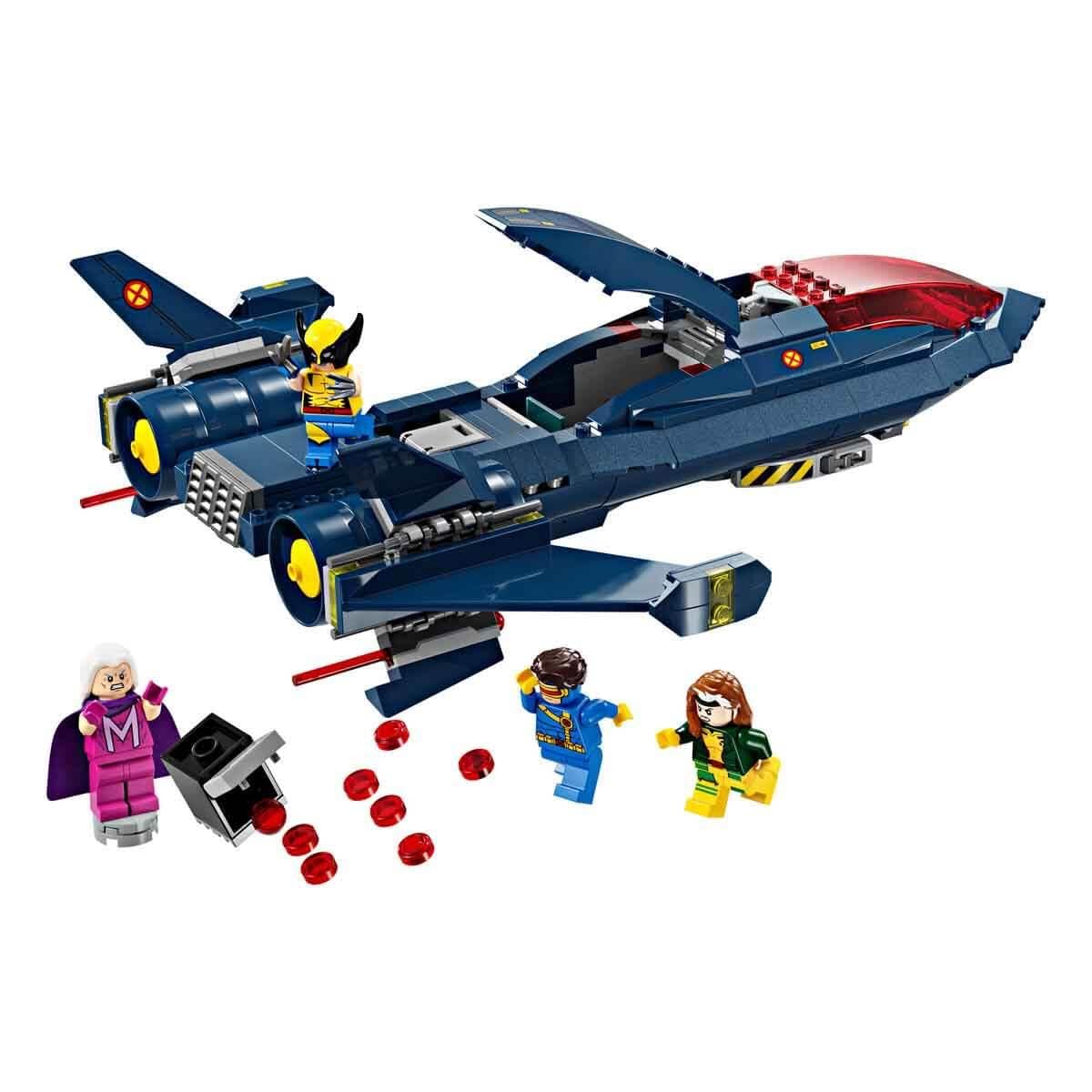 LEGO Marvel X-Men X-Jet Buildable Toy Plane - 359-Piece Set with 4 Minifigures for Kids 8+ 9