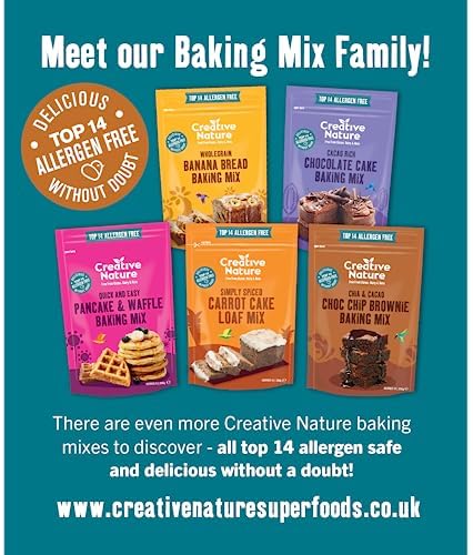 Creative Nature Gluten Free Carrot Cake Mix | Vegan & Free From Top 14 Allergens | 268g 8