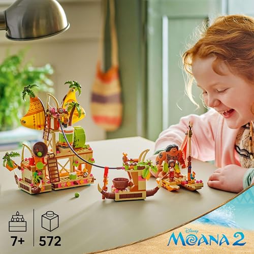 LEGO Disney Moana 2 Kakamora Barge Building Set - 572-Piece Boat Playset with Characters 7