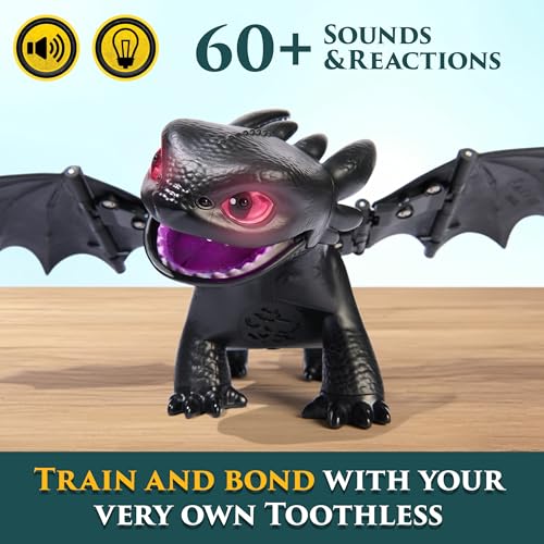 Dreamworks Dragons How to Train Your Dragon - Interactive Toothless Figure with Sound & Motion 10