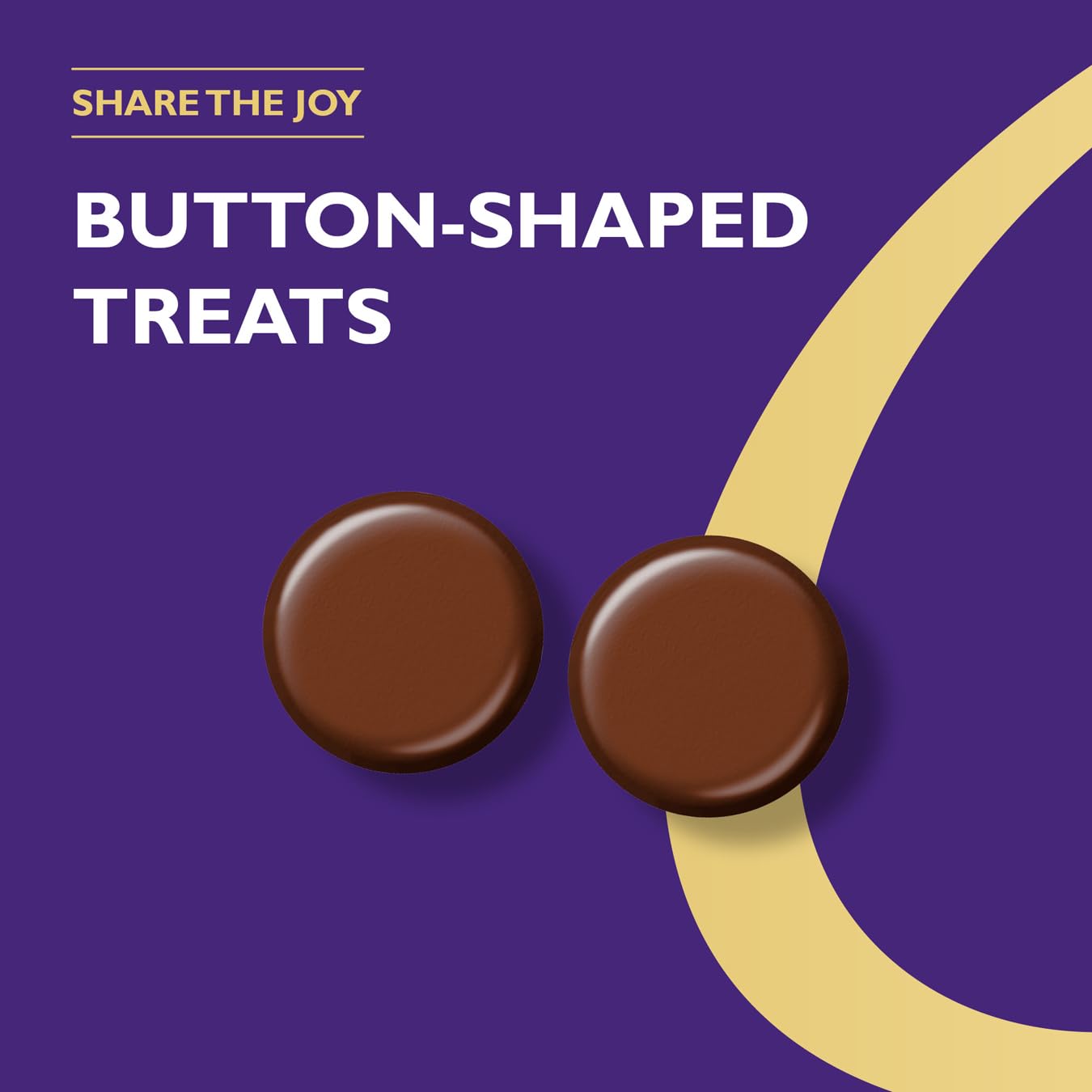 Cadbury Dairy Milk Giant Buttons Cremige Milchschokolade zum Teilen, 330 g