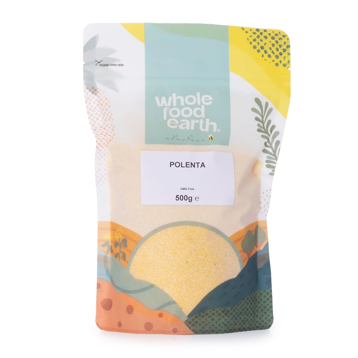 Wholefood Earth Polenta 500g | GMO-Free, Vegan, Recyclable Packaging