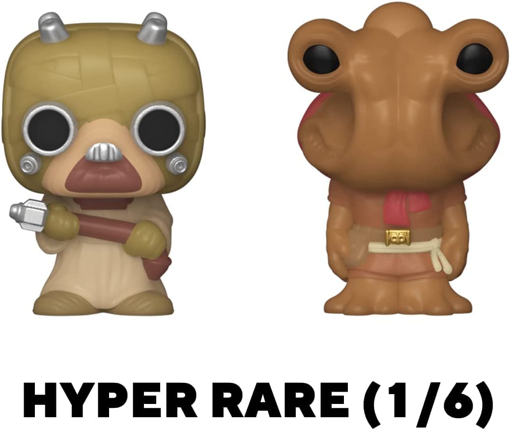 Funko Bitty POP! Star Wars - Luke Skywalker, Obi-Wan Kenobi, Jawa & Mystery Mini Figure 4-Pack with Display Shelf 7