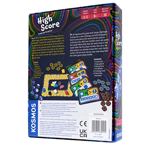 Thames & Kosmos High Score Dice Game - Strategy for 2-5 Players Ages 8+ | English & German Edition 2