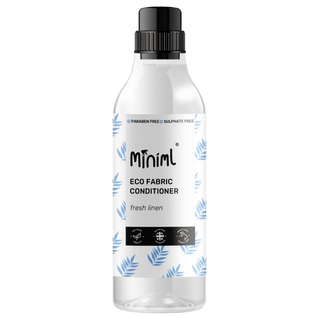 Miniml Eco Fabric Softener 1L - Fresh Linen Scented All Natural Fabric Conditioner