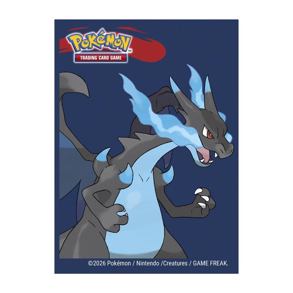 Ultra Pro Mega Charizard X Deck Protector Sleeves | 65 Count | Standard Size | Multicoloured