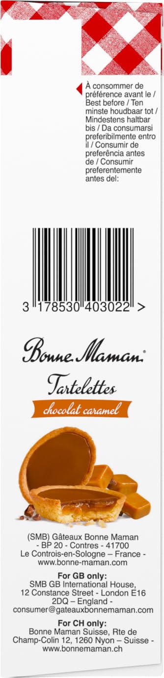 Bonne Maman - Tartelettes Chocolat Caramel, 135g (Pack of 5)
