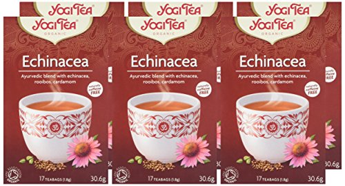 YOGI TEA - Echinacea Organic Herbal Tea, Naturally Caffeine-Free, Blend of Echinacea, Rooibos & Cardamom, 6 x 17 Tea Bags (102 Total) 7