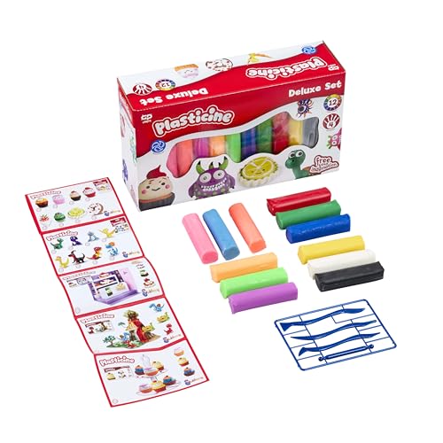 Plasticine Original Modelling Clay - Deluxe Refill Set | 12 Colours | Non-Drying 4
