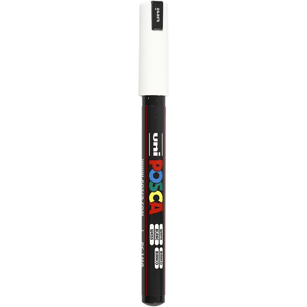 Creativ Posca Marker - Water-Based Opaque Ink | Extra-Fine 0.7mm Tip | White