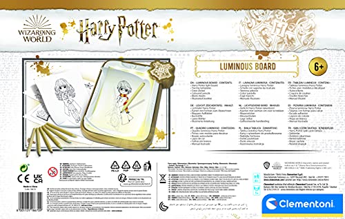 Clementoni Luminous Harry Potter Drawing Board - Trace & Create Magic Scenes for Kids 7+ 13