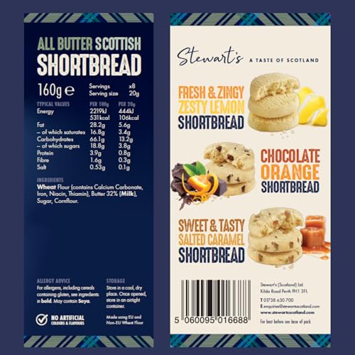Stewart's Signature Range Traditional Shortbread (160g) - Tartan Collection Tin 4