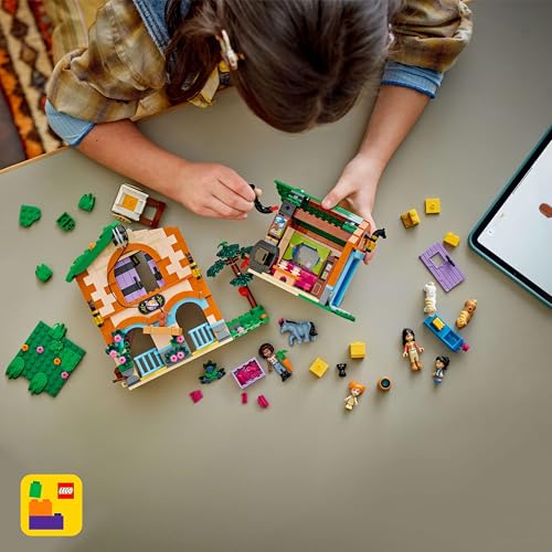 LEGO Friends Pony Ranch & Stable Toy - Building Set with 4 Mini Dolls, 3 Ponies, Cat Figure & Cart for Kids 7+ 12