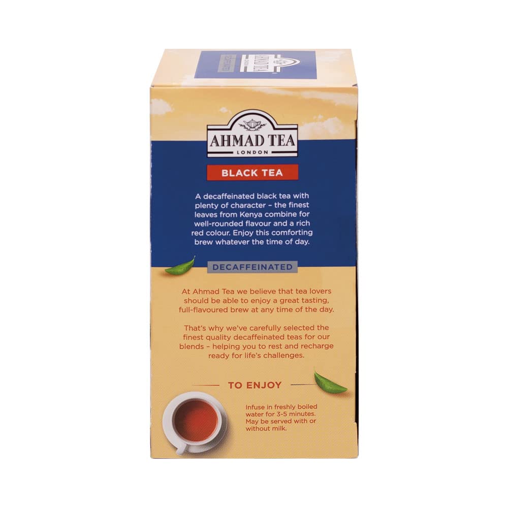 Ahmad Tea - Decaffeinated Black Tea | 20 Tea Bag Sachets | Kenyan Black Tea 4