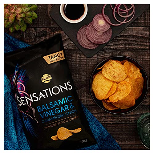 Walkers Sensations Balsamic Vinegar & Caramelised Onion Sharing Crisps 150g