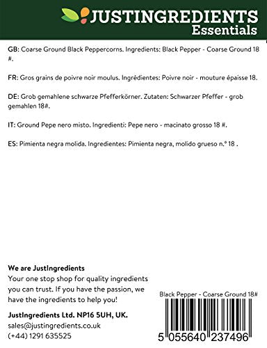 JustIngredients - Black Pepper Coarse Ground 1kg 3
