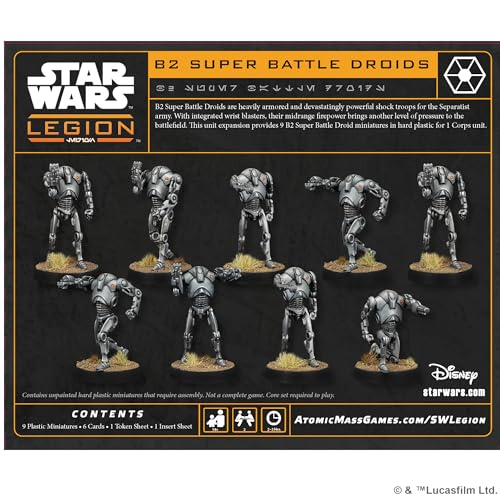 Atomic Mass Games Star Wars Legion B2 Super Battle Droids Unit Expansion 6