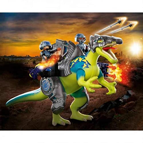 Playmobil 70625 Spinosaurus Double Defense Power Dino Rise Playset con Spinosaurus e armatura equipaggiabile