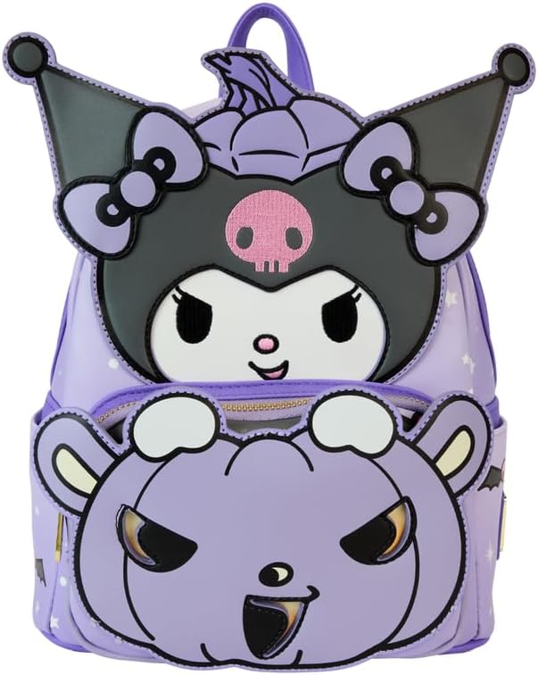 Loungefly Sanrio Kuromi Pumpkin Glow Mini Backpack (SANBK0463)