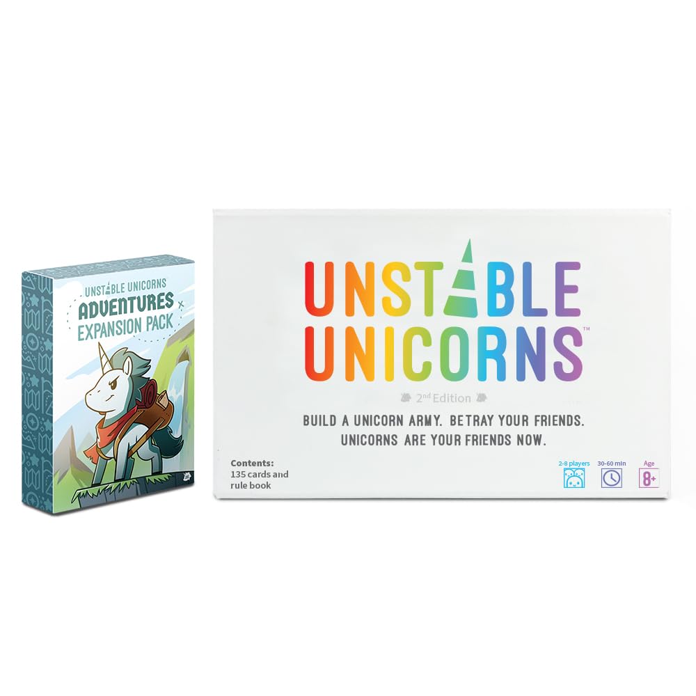 Unstable Games Unstable Unicorns Adventures Expansion Pack Card Game