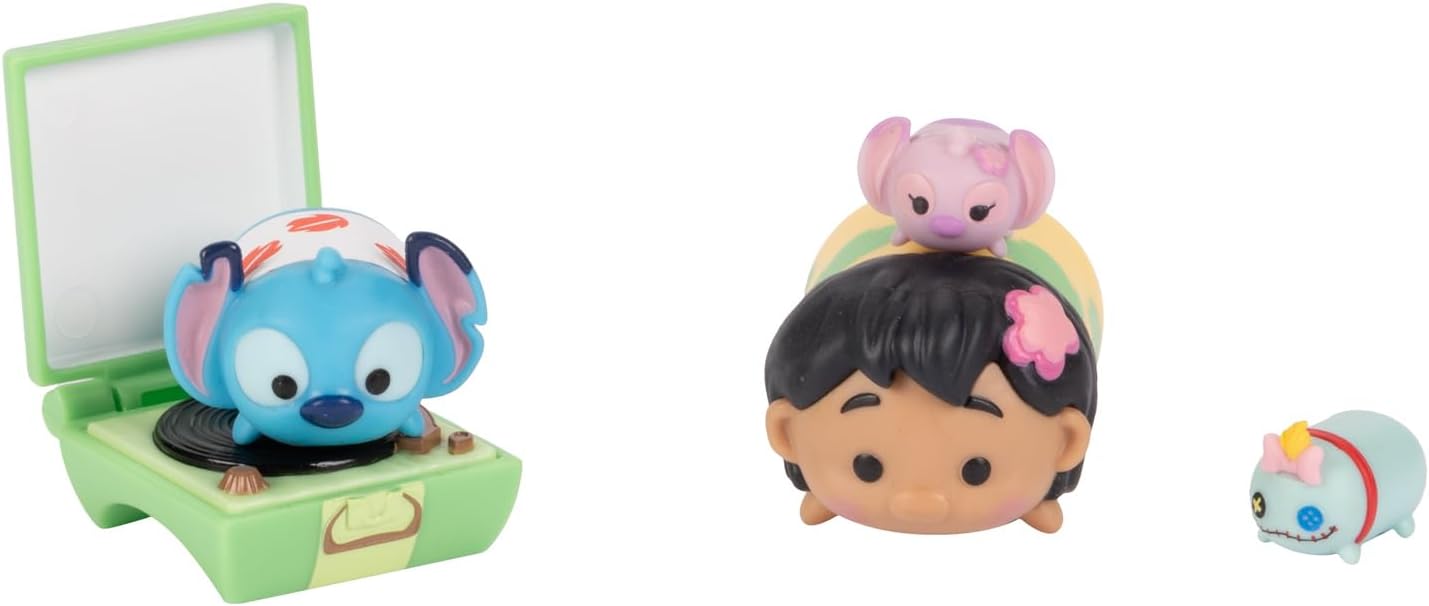 Disney Tsum Tsum Lilo & Stitch Story Moment Set - 4 Figures with Accessory in Window Box 5
