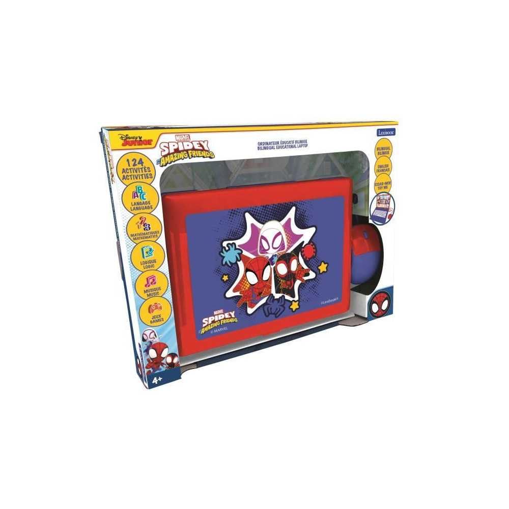 Lexibook Spider-Man Educational Bilingual Laptop - 124 Activities for Kids 5-8 5