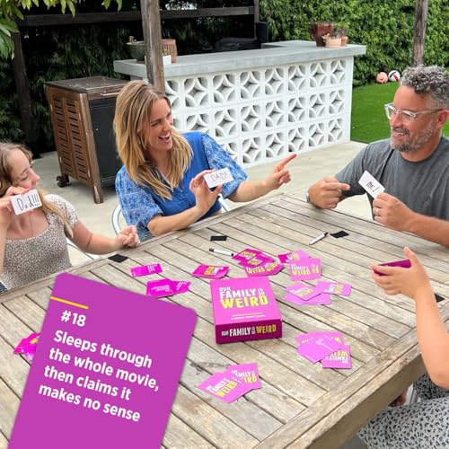Our Family is So Weird - Family Party Game by DSS Games, 150 Prompt Cards, Dry-Erase Boards & Markers, Ages 14+ 5