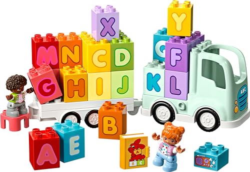 LEGO DUPLO Town Alphabet Truck Toy - Educational Building Playset for Toddlers 2+ 10