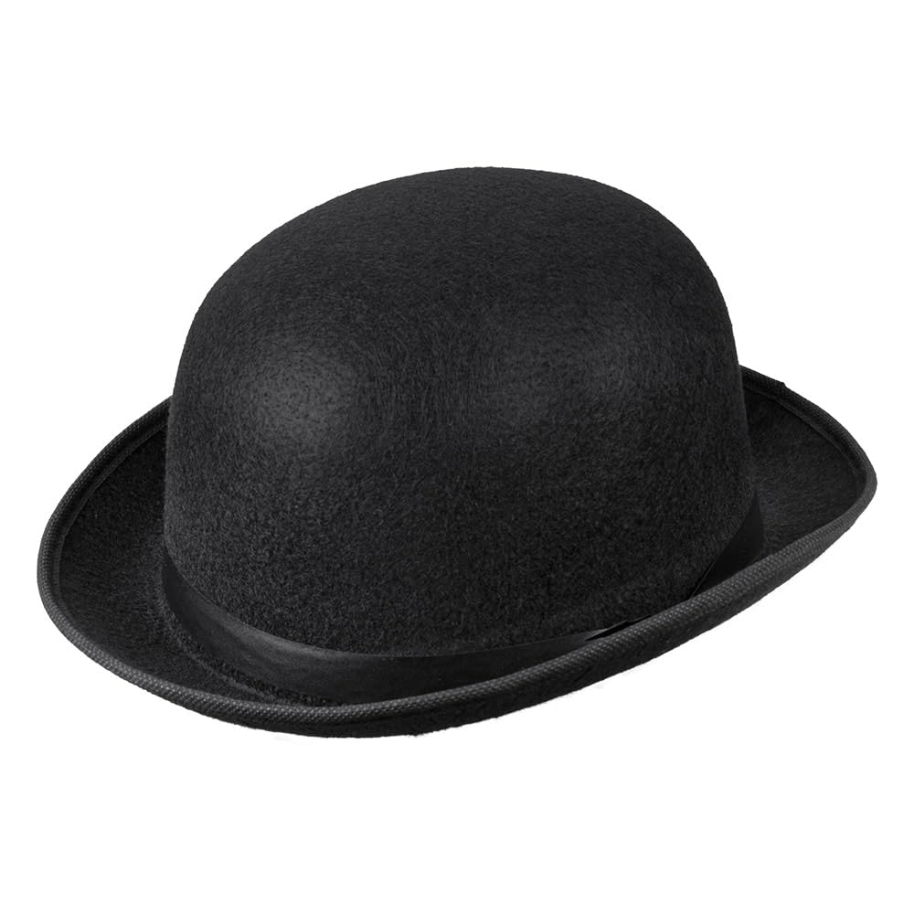 Boland Black Classic Bowler Hat - Adult One Size Fits Most