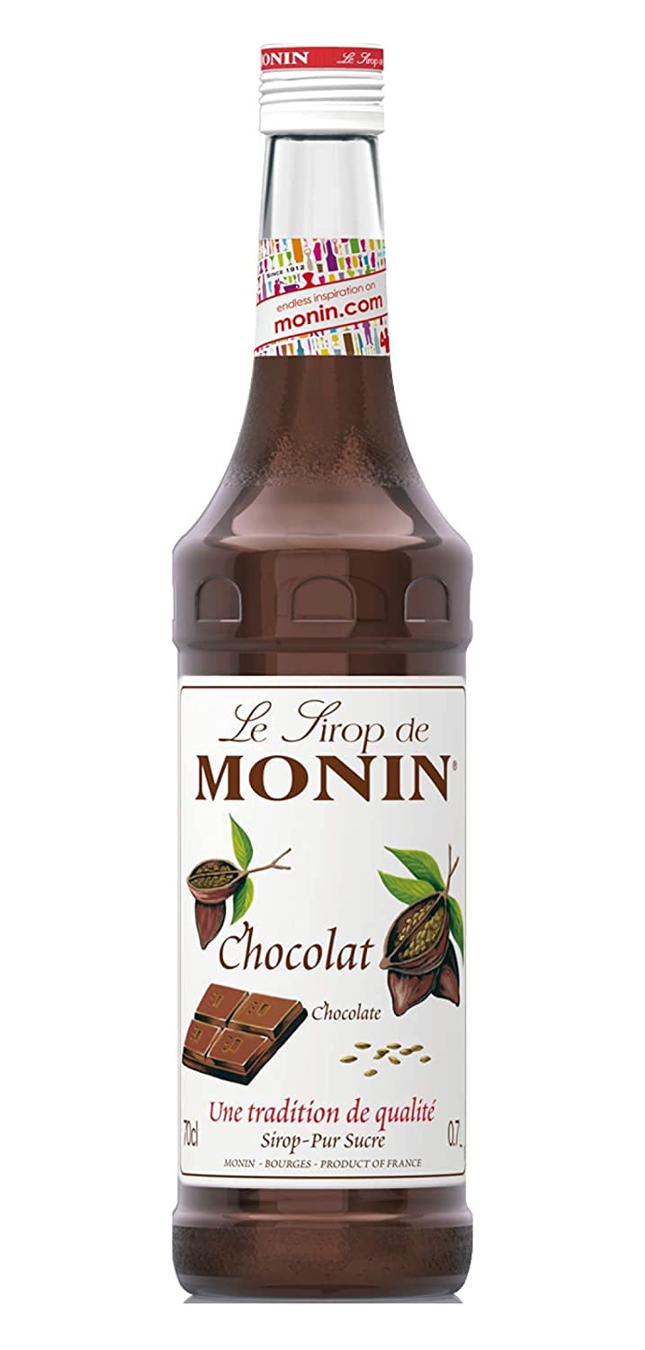 Monin Premium Chocolate Syrup - Rich Cacao Flavor | 700ml Glass Bottle 5