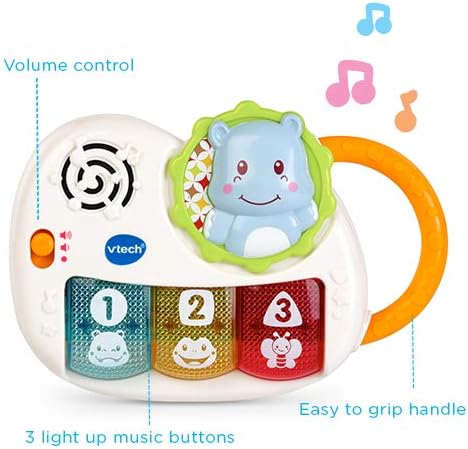 VTech My First Gift Set - Baby Sensory Toys with Light-Up Piano, Rattle & Teether for 0-2 Years 6