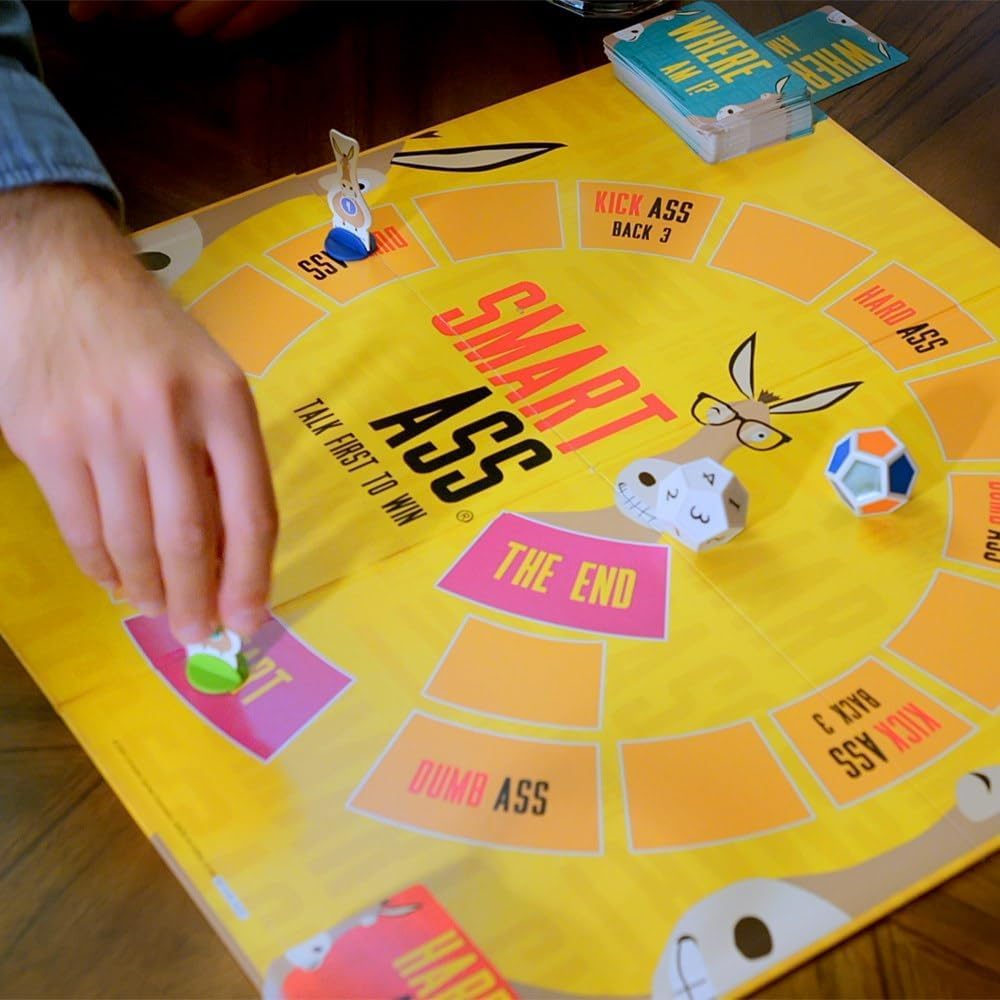 University Games Smart Ass Board Game | Ages 12+ | 2-8 Players | New Questions Edition 4