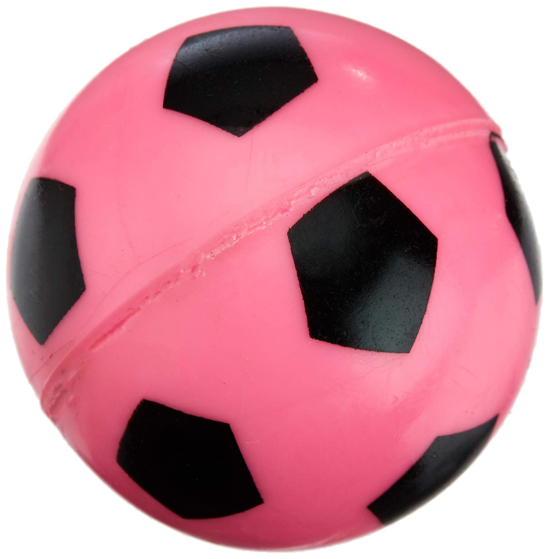 Baker Ross Football High Bounce Bouncy Jet Balls (Pack of 6) - Assorted Colors, 30mm Diameter