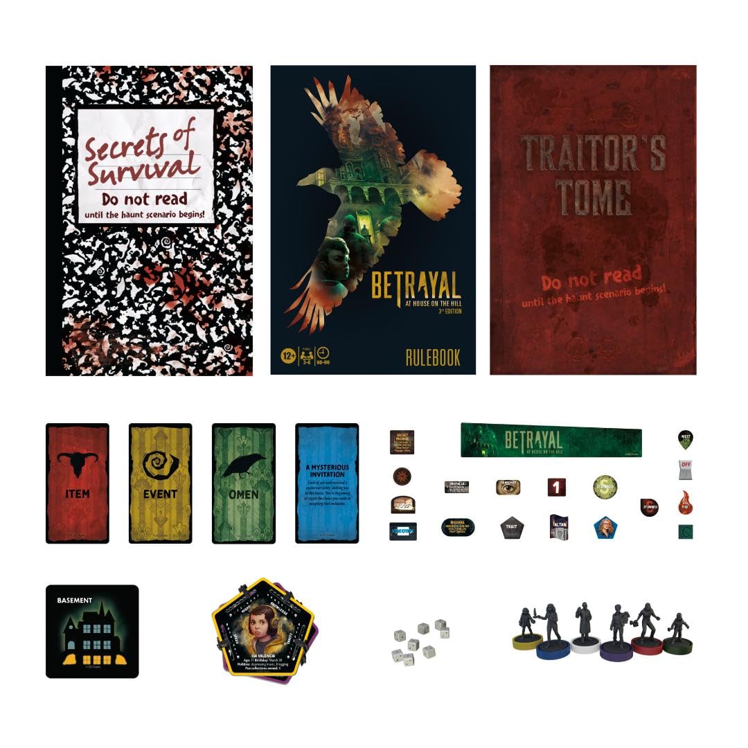 Hasbro Gaming Betrayal at House on the Hill 3rd Edition Board Game 4