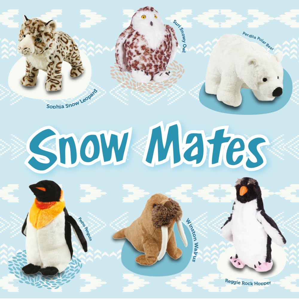 Animal Instincts Snow Mates Squeaky Plush Dog Toy for Large Breeds | Ultra Soft Fabric | Machine Washable 7