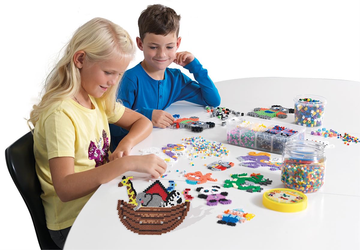 Hama 10.2051 4,000 Beads & 3 Pegboards Creative Playset - Ages 5-10 12