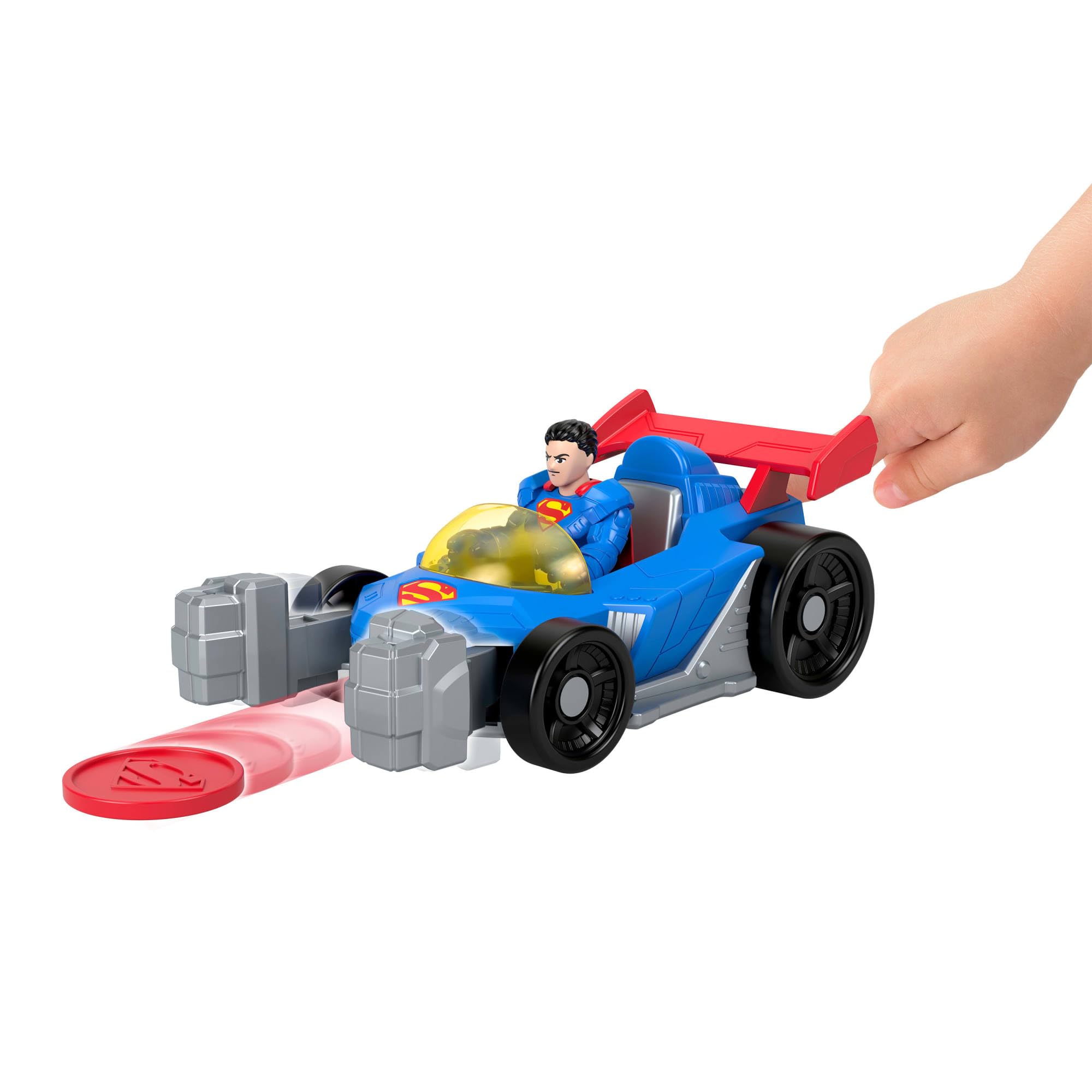Fisher-Price Imaginext DC Super Friends Metal Force Supermobile Toy Car with Action Figure - Ages 3-8