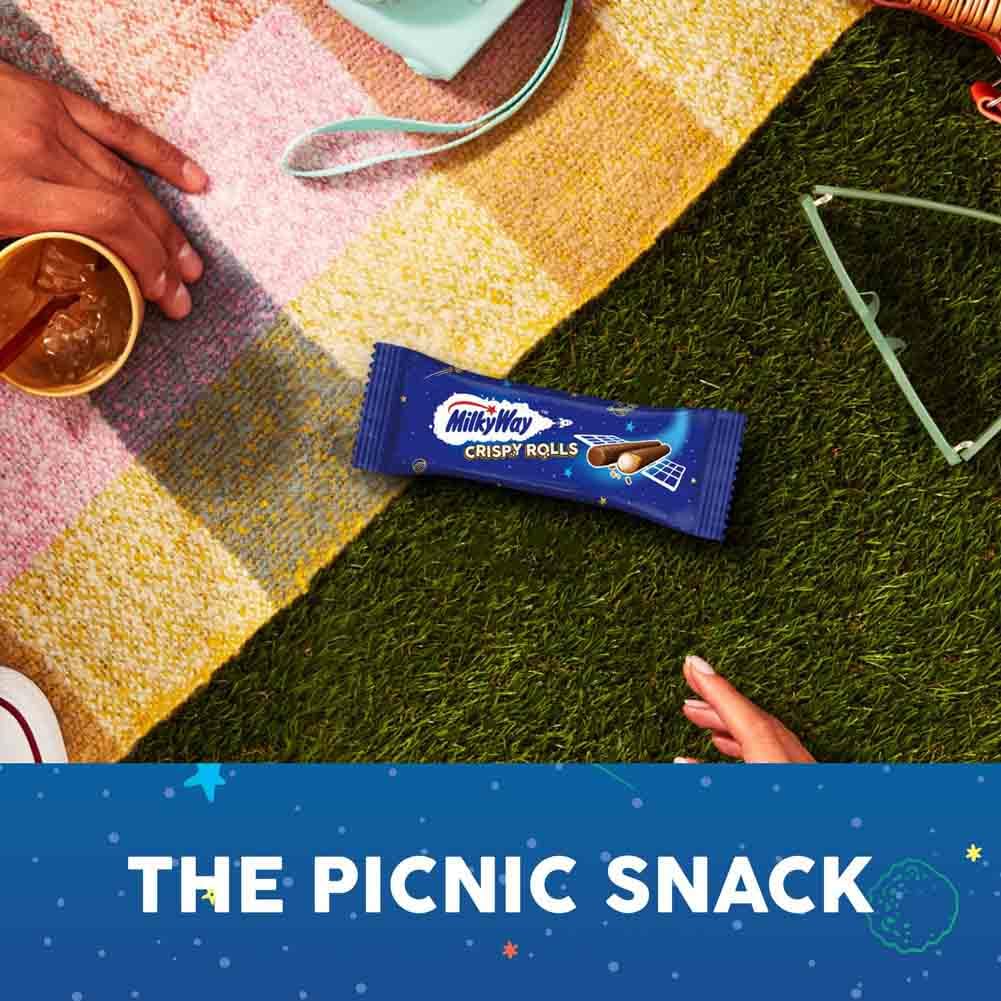 Milky Way Crispy Rolls, Milk Chocolate Biscuit Snack Bar, 24 x 22.5 g 6